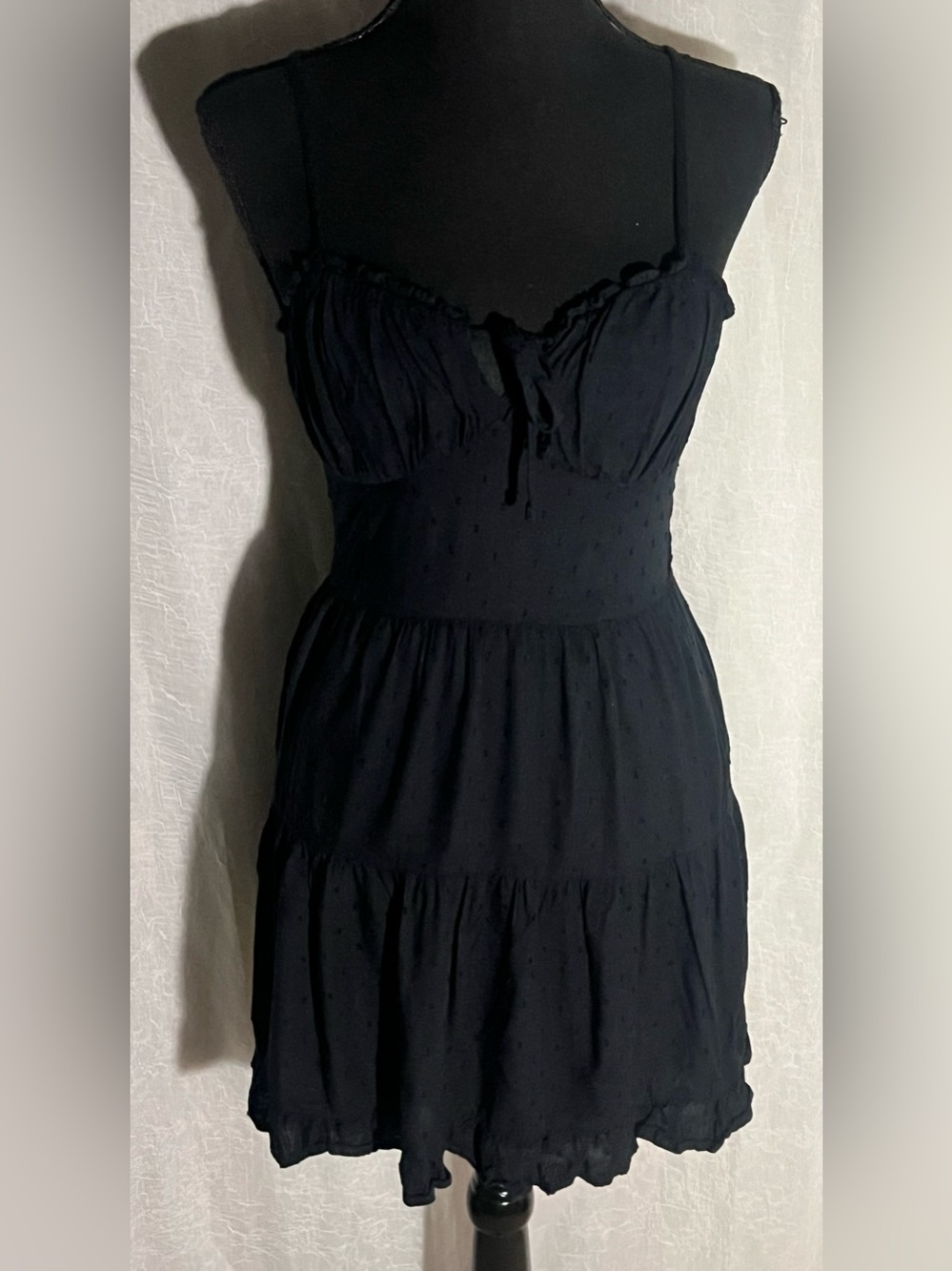 Hollister Black Spaghetti-Strap Mini Dress